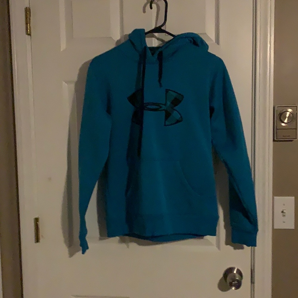 Small blue under armour hoodie